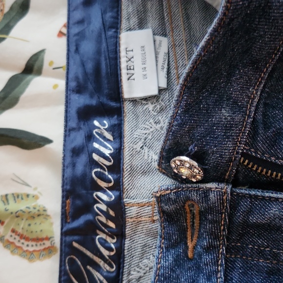 NEXT Glamour Embellished and jeweled jeans size 10 - Picture 9 of 11